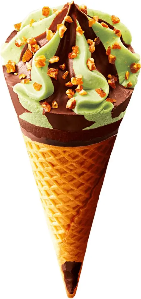 Cornet de Glace Pistache Chocolat Détail
